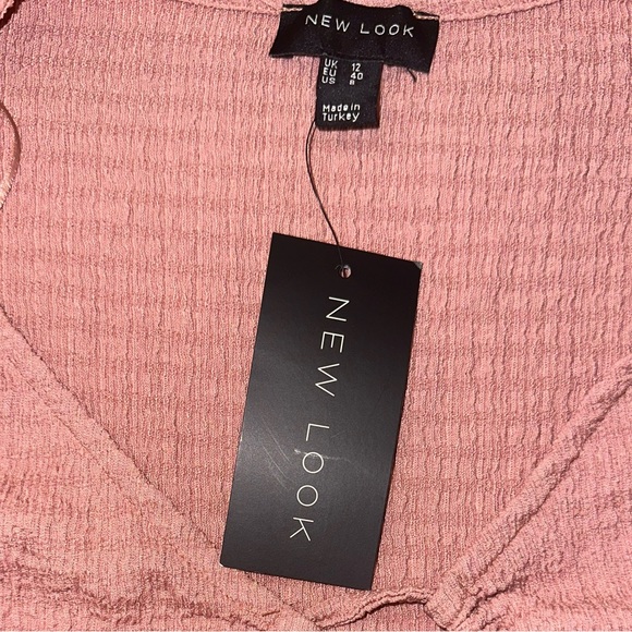 New Look dusty pink long sleeve crop top. Brand new. - Picture 2 of 3